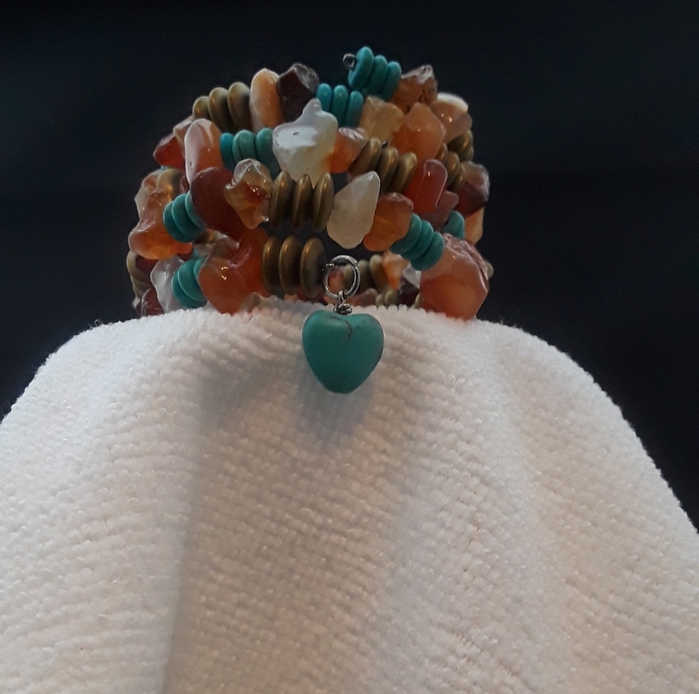 Rustic wrap bracelet